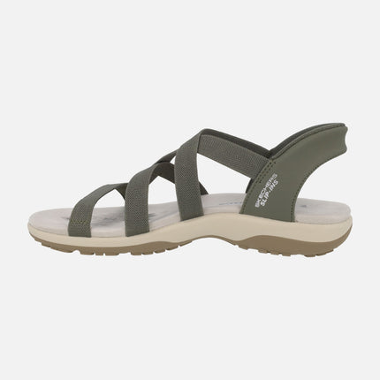 Sandalias deportivas en tejido elástico Slip-ins: Reggae Slim - Stretch Flex