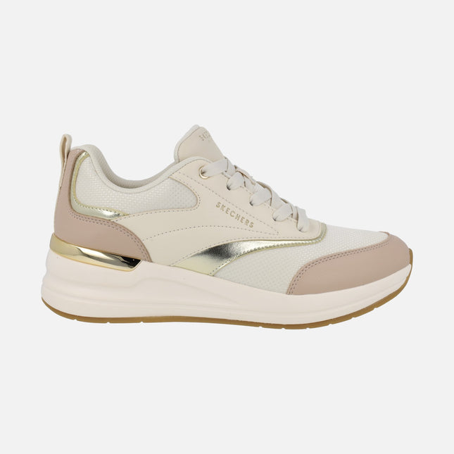 Billion 2 - Monroe beige combination wedged sneakers