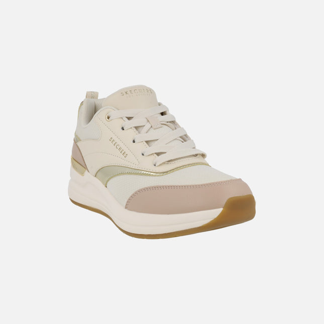 Billion 2 - Monroe beige combination wedged sneakers