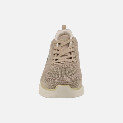 Fashion Fit 2.0 sneakers - Moonlight Glow in metallic beige fabric