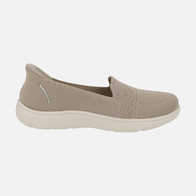 Zapatillas en tejido beige Slip-ins: On-The-GO Flex Radiant - Sloane