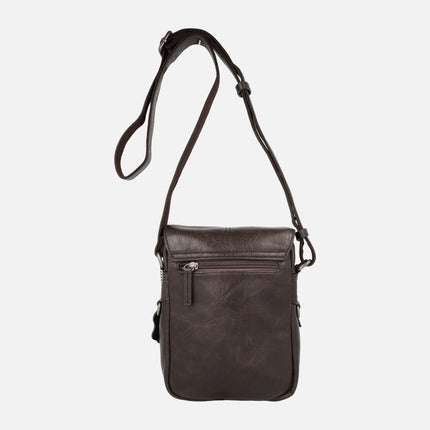 Bolsos bandolera con tapa para hombre