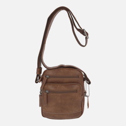 Bandolera pequeña para hombre con múltiples bolsillos