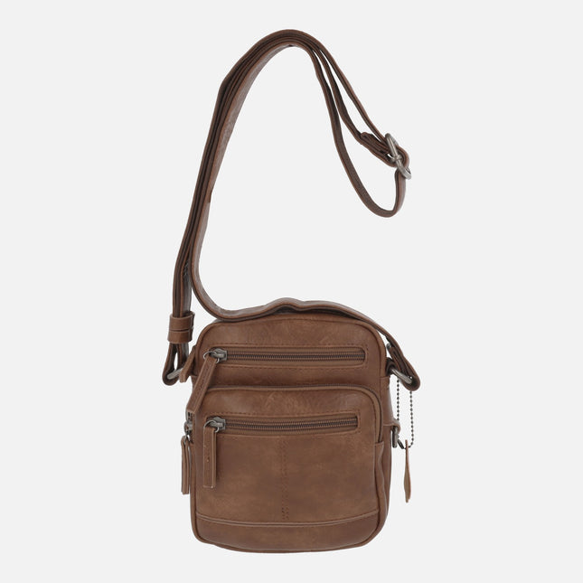 Bandolera pequeña para hombre con múltiples bolsillos