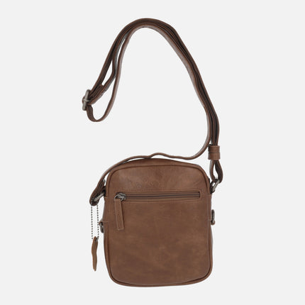 Bandolera pequeña para hombre con múltiples bolsillos