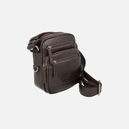 Bandolera pequeña para hombre con múltiples bolsillos
