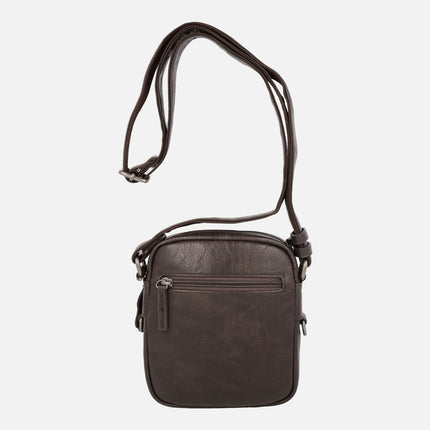 Bandolera pequeña para hombre con múltiples bolsillos