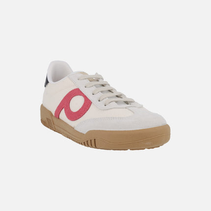 Zapatillas deportivas combinadas estilo casual con cierre de cordones