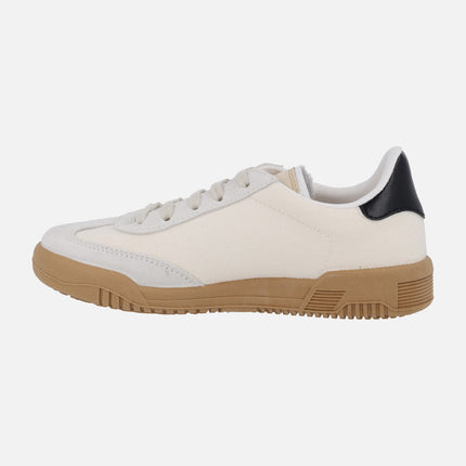 Zapatillas deportivas combinadas estilo casual con cierre de cordones