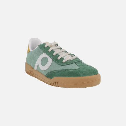 Zapatillas deportivas combinadas estilo casual con cierre de cordones