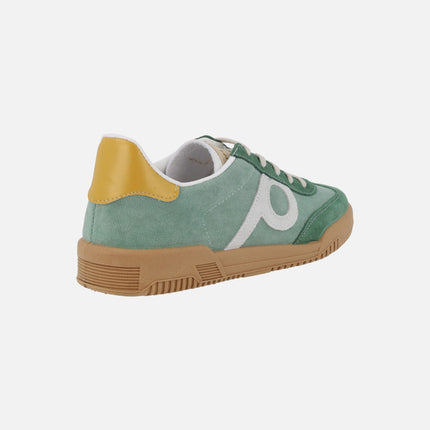 Zapatillas deportivas combinadas estilo casual con cierre de cordones