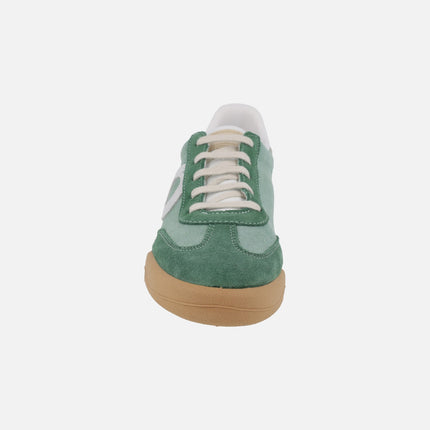 Zapatillas deportivas combinadas estilo casual con cierre de cordones