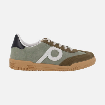 Men's sneakers in khaki green combination