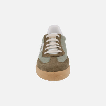 Men's sneakers in khaki green combination