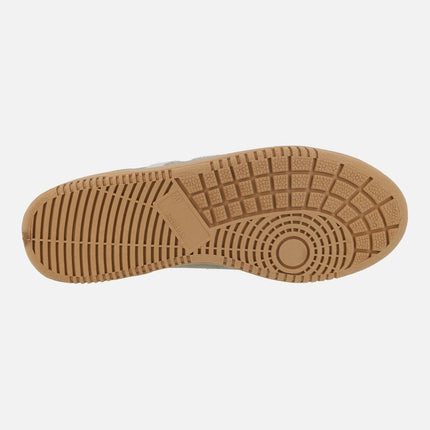 Men's sneakers in khaki green combination