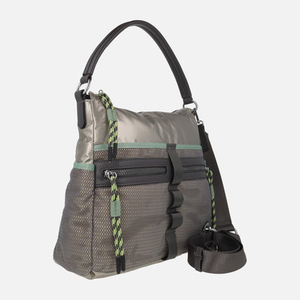 Bolsos metalizados para hombro con bandolera incluída