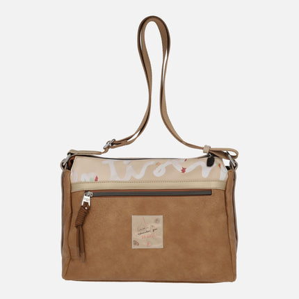 Bolsos bandolera rectangulares Ventis en combinado camel