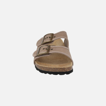 Sandalias UNISEX Tropic en algodón orgánico con piso BIO