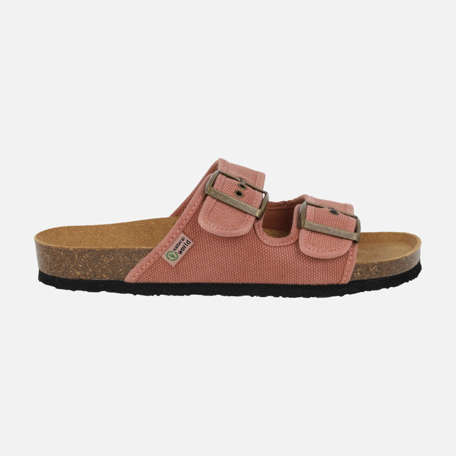 Sandalias para mujer Tropic en algodón orgánico con piso BIO