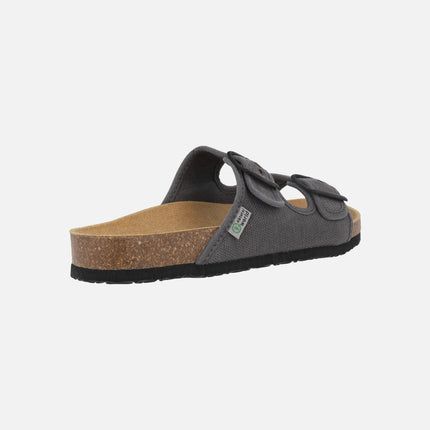 Sandalias para mujer Tropic en algodón orgánico con piso BIO