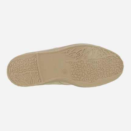 Zapatillas deportivas en algodón orgánico color crudo modelo CERRO