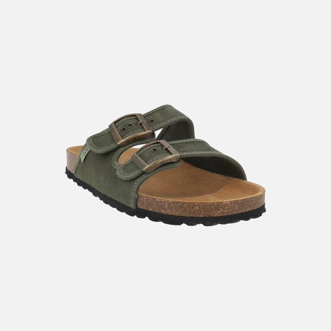 Sandalias para hombre Tropic en algodón orgánico con piso BIO