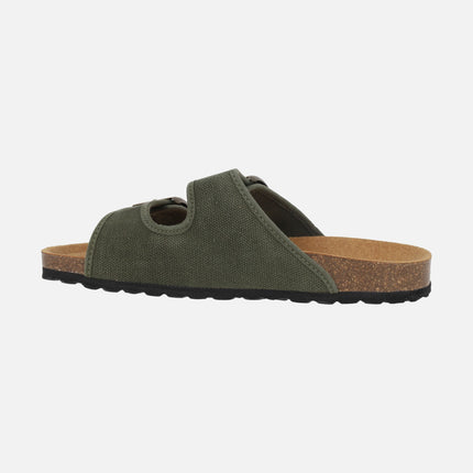 Sandalias para hombre Tropic en algodón orgánico con piso BIO