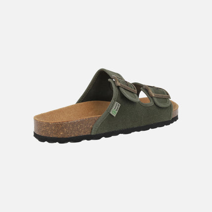 Sandalias para hombre Tropic en algodón orgánico con piso BIO