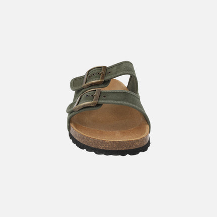 Sandalias para hombre Tropic en algodón orgánico con piso BIO
