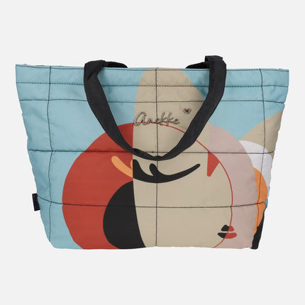 Bolsas de viaje en tejido con estampado de colores