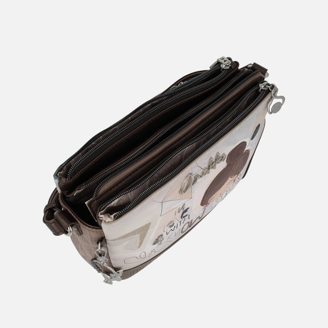 Bolsos bandolera con tres compartimentos Sophia