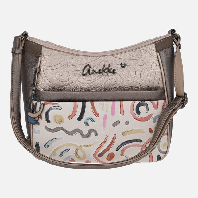 Bolsos bandolera con estampado de colores Olympia