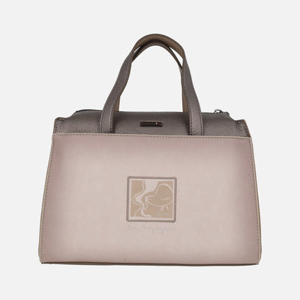 Bolsos de mano con asa bandolera y estampado de color Olympia