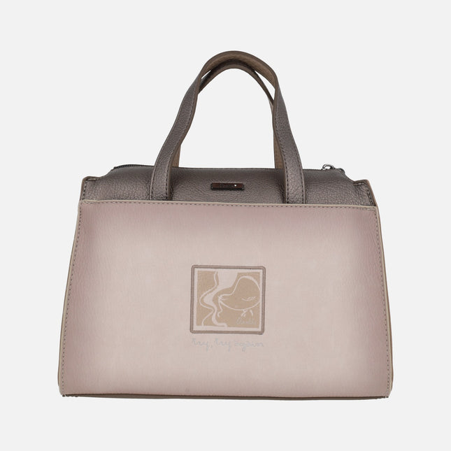 Bolsos de mano con asa bandolera y estampado de color Olympia