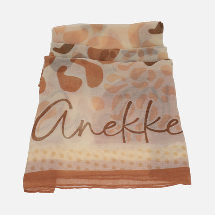 Foulares estampados Anekke Muse & Sofia en combinado coral