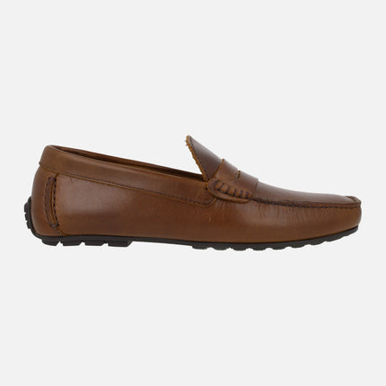 Mocasines con antifaz para hombre Pasos marrón