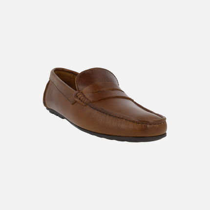 Mocasines con antifaz para hombre Pasos marrón