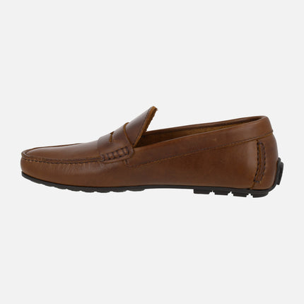 Mocasines con antifaz para hombre Pasos marrón