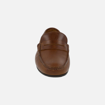 Mocasines con antifaz para hombre Pasos marrón