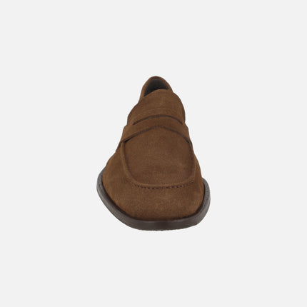 Mocasines para hombre Casa Campo en serraje marrón
