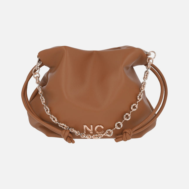 Bolsos mini estilo saco con cadena y bandolera