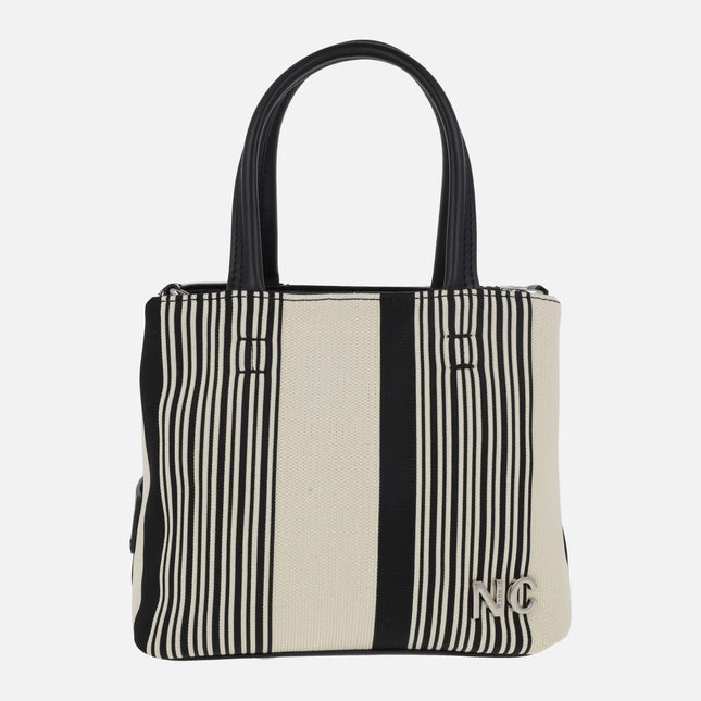 Bolsos Noco en tejido a rayas bicolor