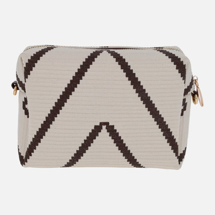 Bolsos bandolera de punto estructurado en tejido zig zag
