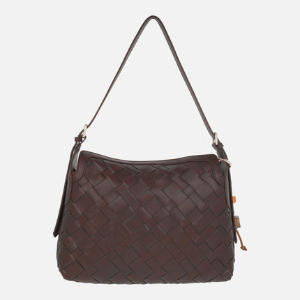 Bolsos para hombro efecto trenzado con colgante