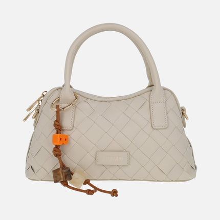 Bolsos bandolera Alba efecto trenzado con colgante