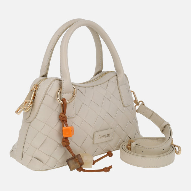Bolsos bandolera Alba efecto trenzado con colgante