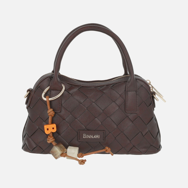 Bolsos bandolera Alba efecto trenzado con colgante