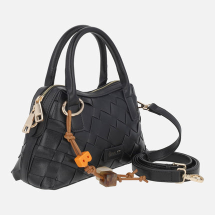 Bolsos bandolera Alba efecto trenzado con colgante