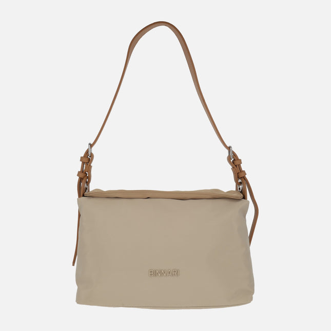 Bolsos para hombro en tejido nylon bicolor Hiedra