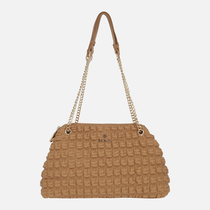 Luma Shoulder Bags with Quilted Finish